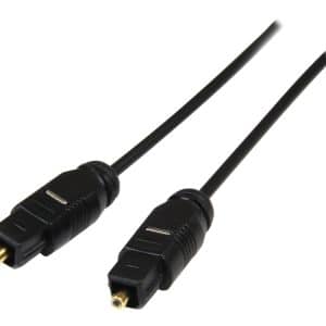 StarTech.com Cable 3m TosLink Audio Digital Óptico SPDIF Delgado