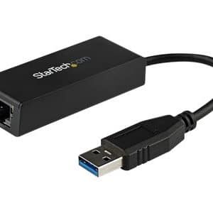 StarTech.com Adaptador USB a Ethernet RJ45 Gigabit Negro
