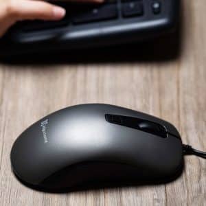 Klip Xtreme Mouse Óptico Ambidextro, 1600dpi, Color Gris, Cableado, Shadow