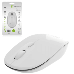 MOUSE INALAMBRICO KLIP KMW-335WH 2.4GHz 4-btn 1000/1600 dpi BLANCO