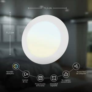 Nexxt Luz LED Inteligente Empotrable Wi-Fi Blanco