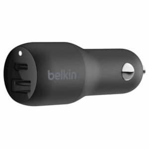 Cargador Para Carro Belkin Usb-C 30W + Cable Usb-C A Usb-C Negro