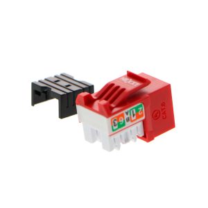 Nexxt Solutions - Jack RJ45 Cat6 Keystone sin Blindaje Rojo