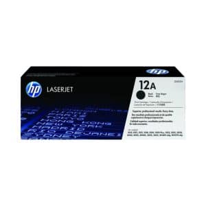 HP 12A - Cartucho de Tóner Original Negro para Impresoras LaserJet