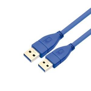 Cable USB 3.0 Macho A Macho, Color Azul, 1,8 Metros, XTC-352 Xtech