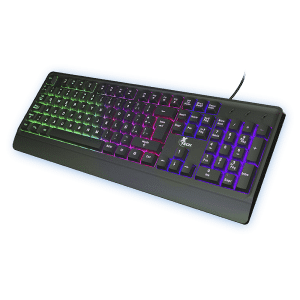Teclado Multimedia RGB Gaming Cableado, Chevalier Xtech