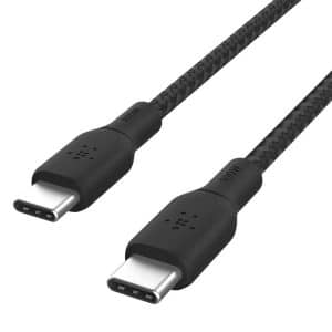 Belkin Cable Trenzado USB C a USB C 100W 2m - 5A Negro