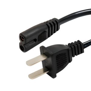 Xtech - XTC-110 Cable de Alimentación 2 Pines para Laptop 1.8m Negro