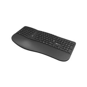 Klip Xtreme - Teclado Ergonómico Inalámbrico 2.4Ghz en Español Negro