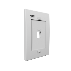 Nexxt Solutions - Placa de Pared para 1 Puerto RJ-45 Blanco