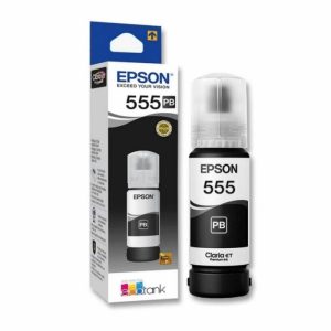 Epson - T555 Botella de Tinta Fotográfica Negro