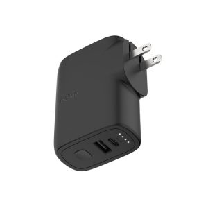 Belkin - Cargador de Pared USB-C 25W PD3.0 con Powerbank 5000 mAh - Negro