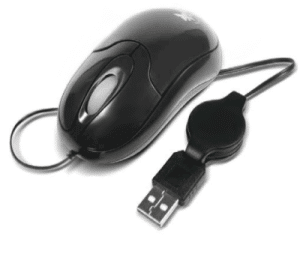 Xtech XTM-150 - Ratón Óptico con Cable Retráctil - USB - Negro
