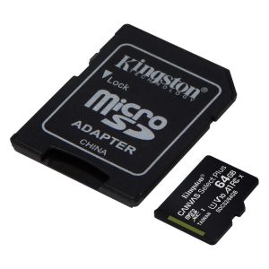 Kingston Canvas Go! Plus - Tarjeta de Memoria Flash de 64 GB - microSDXC UHS-I