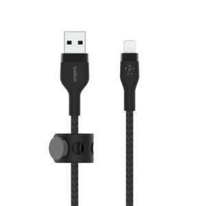 Belkin - Cable de Carga Trenzado USB-A a Lightning 1m, Negro