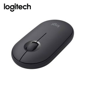 Logitech - Mouse 2 Pebble M350s mouse inalámbrico Bluetooth, Color Grafito