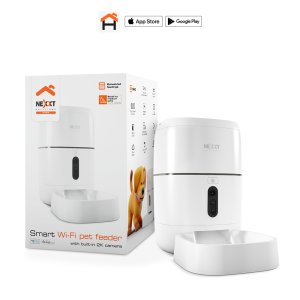 Nexxt Solutions - Dispensador Inteligente de Alimentos para Mascotas Wi-Fi con Cámara 1080p