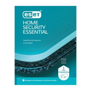ESET - Licencia Home Security Essential 3 Dispositivos, 1 Año
