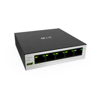 Nexxt Solutions Infrastructure NSW-V501P - Switch Gigabit Ethernet con 4 Puertos PoE+ (60W)