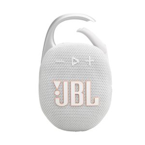 JBL - Clip 5 Bocina Bluetooth Portátil Resistente al Agua 7W - Blanco