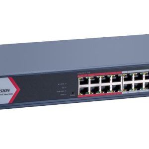 Hikvision - Switch Conmutador PoE inteligente Fast Ethernet de 16 puertos