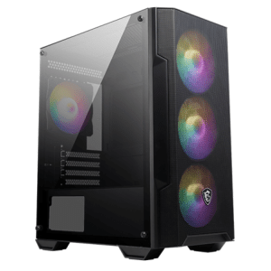 MSI MAG FORGE M100A - Caja de PC Mid Tower con Ventiladores 4x120mm