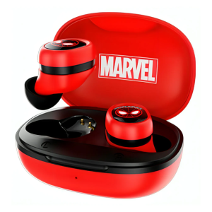 Xtech - Audífonos TWS Con Estuche De Carga Portátil Spider Man (Rojo)