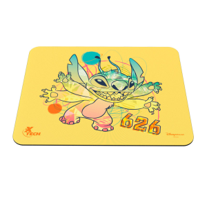 Xtech - Disney Mousepad Superficie de Tela con Base de Goma Edición Stitch, Amarillo