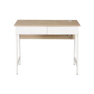 Xtech - XTF-CD206 Escritorio para Computadora de Un Nivel con Puertos USB - Haya