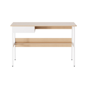 Xtech - XTF-CD207 Escritorio para Computadora de Un Nivel con Estante - Roble con Blanco