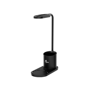 Xtech - XTA-701 Base de Carga Inalámbrica con Lámpara LED de Escritorio y Portalápices, 15W - Negro