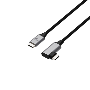 Xtech - XTC-531 Cable USB Tipo C a USB Tipo C PD 60W, Tipo L 3m Negro