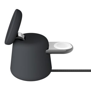 Belkin - Cargador Inalámbrico 2 en 1 con MagSafe 15W - Negro