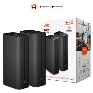 Nexxt Solutions - NCM-X3000 Router Wi-Fi 6 Mesh Dual Band de Alta Velocidad, 2 Pack