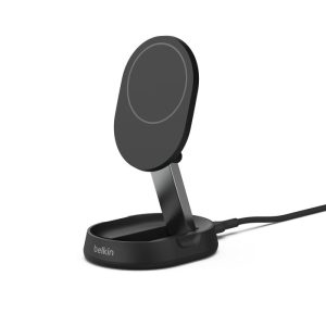 Belkin - Cargador Inalámbrico Plegable Magnético + 2 en 1 con Qi2 15W