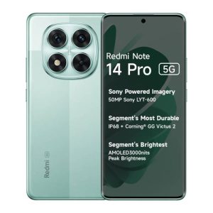 Xiaomi - Redmi Note 14 Pro 5G 8GB RAM + 256GB Almacenamiento, Verde Coral - Dual SIM Liberado