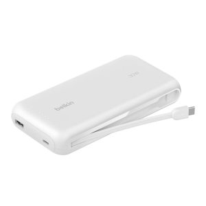 Belkin - BoostCharge Powerbank de 20000 mAh 30W 1 Puerto USB-C + 1 Puerto USB-A - Blanco