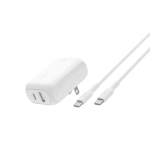 Belkin - Cargador de Pared 42W con Cable USB-C, Blanco
