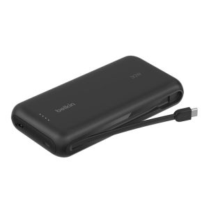 Belkin - BoostCharge Powerbank de 20000 mAh 30W 1 Puerto USB-C + 1 Puerto USB-A - Negro