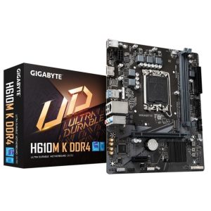 Gigabyte - H610M K DDR4 Tarjeta Madre LGA1700 13th & 12th Gen 2xDDR4 Micro ATX