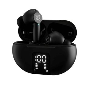 Klip Xtreme - EdgeBuds KTE-755 Audífonos Bluetooth con ANC/ENC y Pantalla Indicador de Carga - Negro