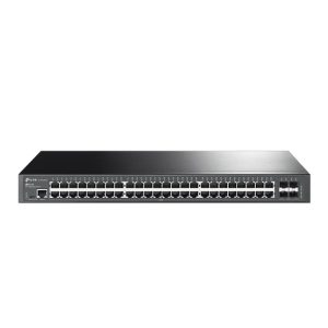 TP-Link - JetStream Switch Administrable L2+ de 48 Puertos PoE+ 4 Ranuras SFP 384W