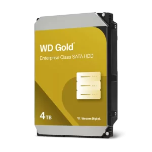 Western Digital - Disco Duro Externo Gold 3.5″, 4TB, SATA III, Negro – WD4004FRYZ