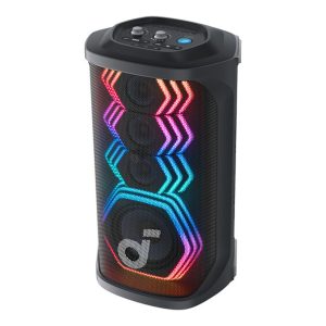 Soundcore - Bocina Portátil Rave 3 de 200W, Bluetooth, Iluminación LED, Color Negro