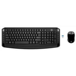 HP - 300 Combo de Teclado y Mouse Inalámbrico, Español - Negro