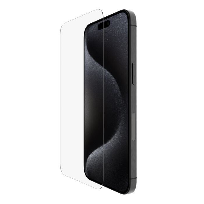 Belkin - Protector de pantalla UltraGlass 2 para iPhone 15 Pro Max - Sistema de aplicación