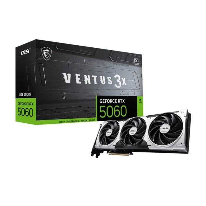 MSI - Tarjeta de Video GeForce RTX 5060 8GB Ventus 3X OC GGDR7
