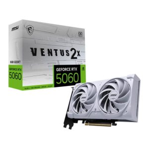 MSI - Tarjeta de Video GeForce RTX 5060 8GB VENTUS 2X OC Blanco GDDR7