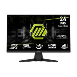 MSI - MAG 244F Monitor Gaming de 24" FHD IPS, HDMI y DisplayPort a 200 Hz - Negro
