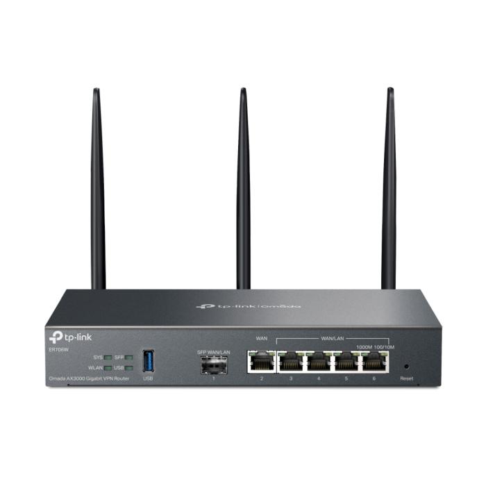 TP-LINK - TP-Link ER706W Router AX3000 WiFi 6 DualBand 5 Puertos Gigabit + 1 Puerto SFP